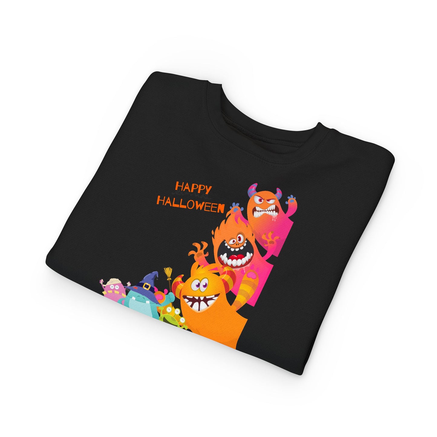 Toddler Happy Halloween Monsters Sweatshirt