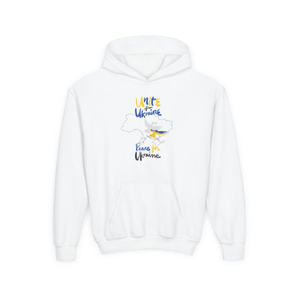 Kids Peace for Ukraine Heavy Blend Cozy Hoodie