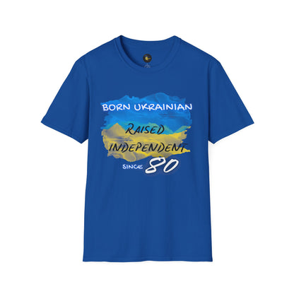 PERSONALIZE Born Ukrainian Unisex Cotton T-Shirt - Independent Spirit Tee