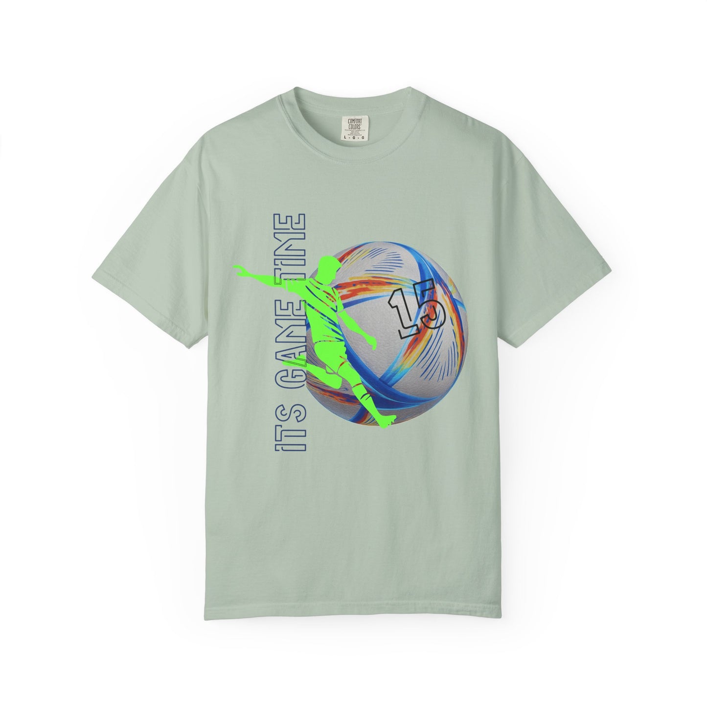 Personalize Unisex Soccer Blaze Control Garment-Dyed T-shirt