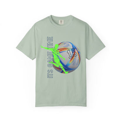 Personalize Unisex Soccer Blaze Control Garment-Dyed T-shirt