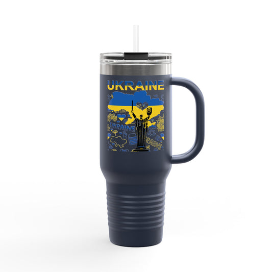Ukrainian Free Spirit Travel Mug, 40oz