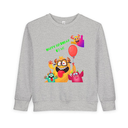 Toddler Happy Birthday Monsters Sweatshirt