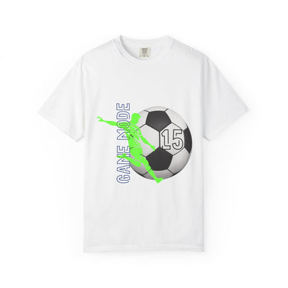 Personalize Unisex Soccer Vintage Touch Garment-Dyed T-shirt