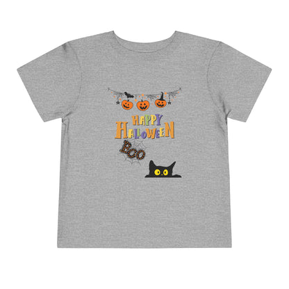 Toddler Black Cat & Pumpkin Patch Tee