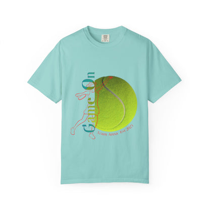 PERSONALIZE Women Tennis Court Vibes high-quality garment-dyed T-shirt