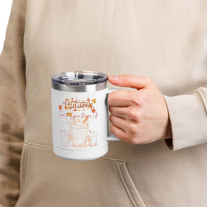 Autumn Coffee Mug Tumbler, 15oz