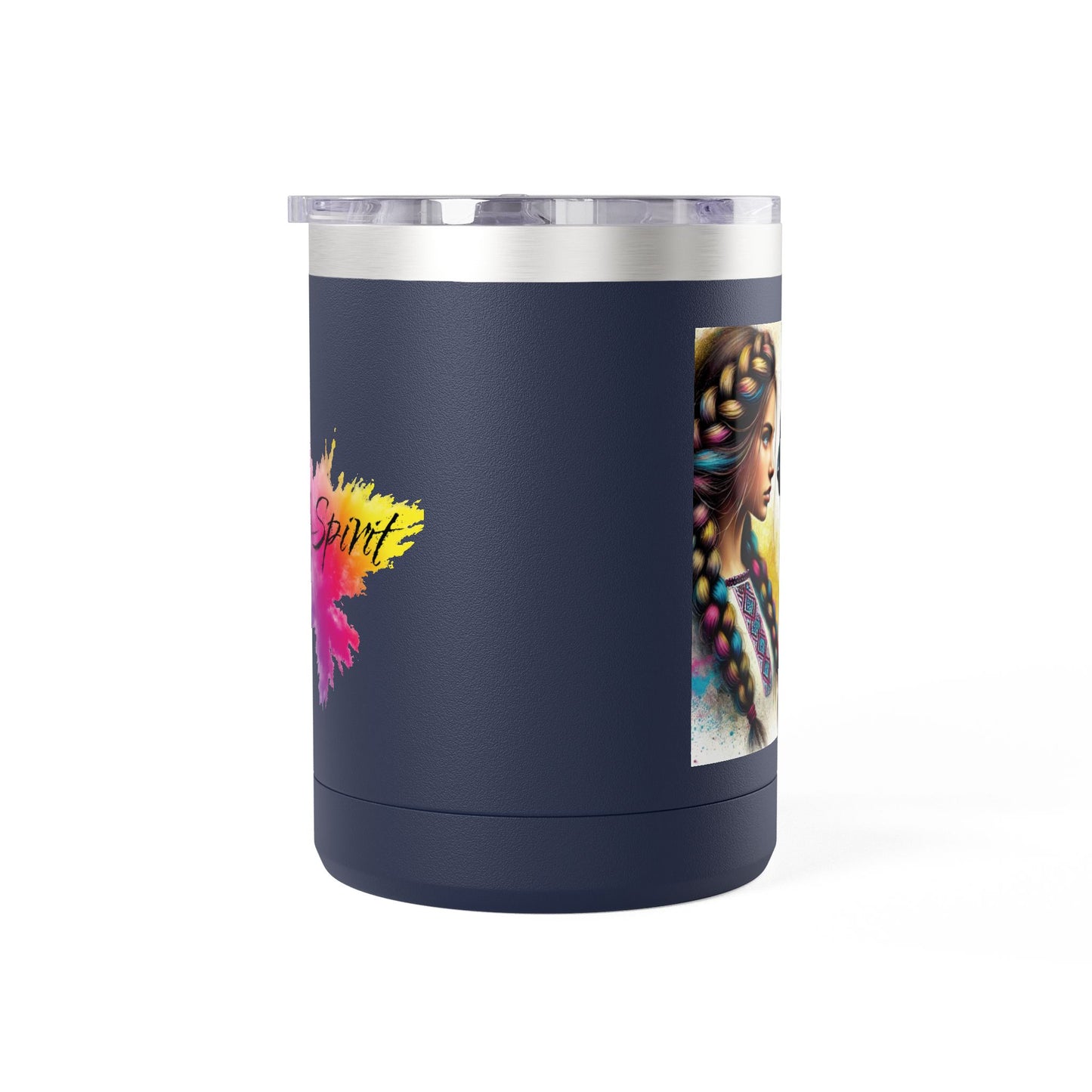Ukrainian Wild Spirit Girl Mug Tumbler, 15oz