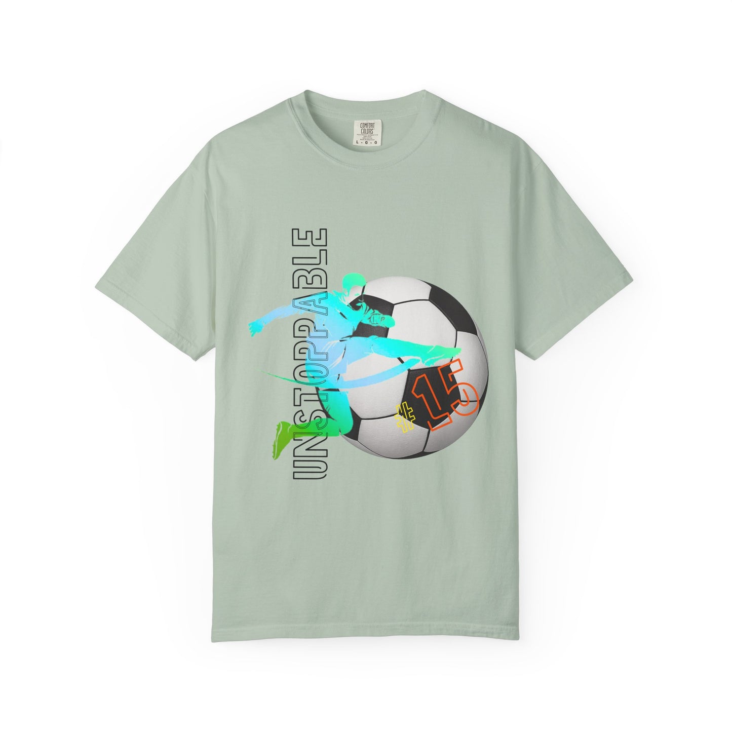PERSONALIZE Unisex Soccer Classic Kick Garment-Dyed T-shirt
