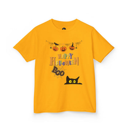Kids Black Cat & Pumpkin Patch Tee