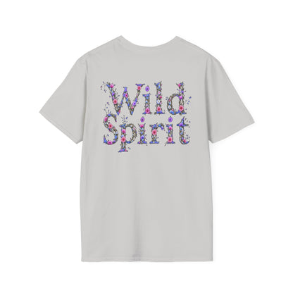 Wild Spirit Butterfly V-Neck Tee for Women