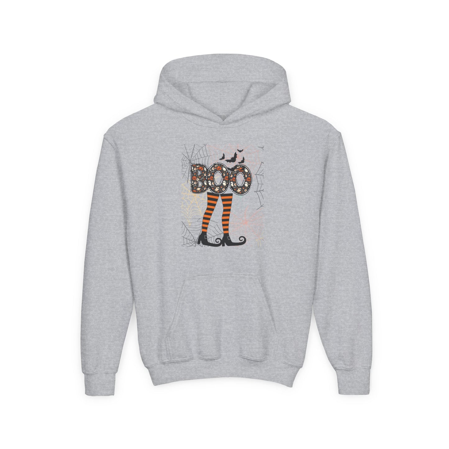 Kids Boo Crew Witch Feet Heavy Blend Cozy Hoodie
