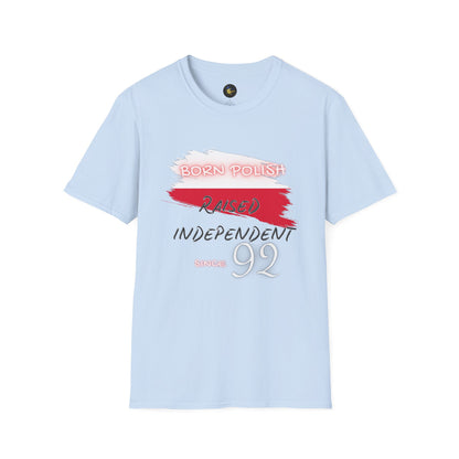 PERSONALIZE Born Polish Unisex Cotton T-Shirt - Independent Spirit Tee