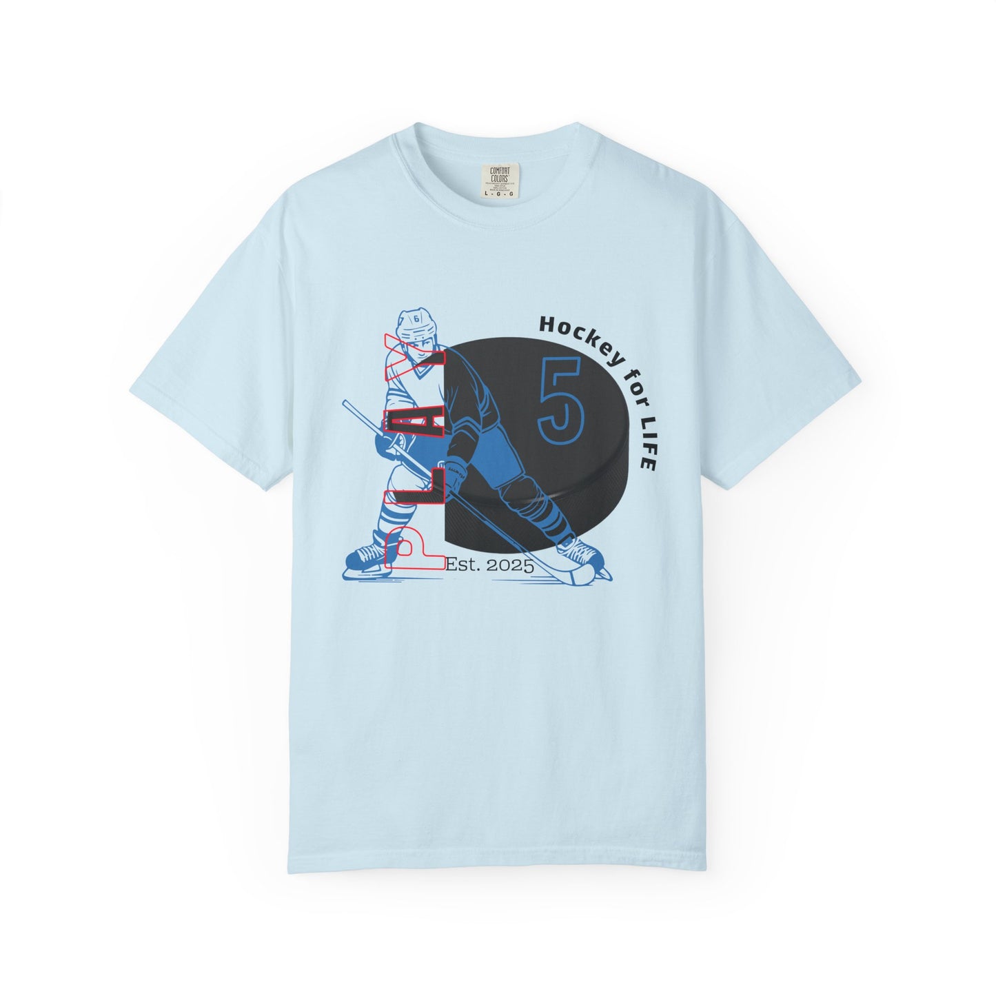 PERSONALIZE Men's Hockey Player Garment-Dyed T-shirt Always in Play Mode