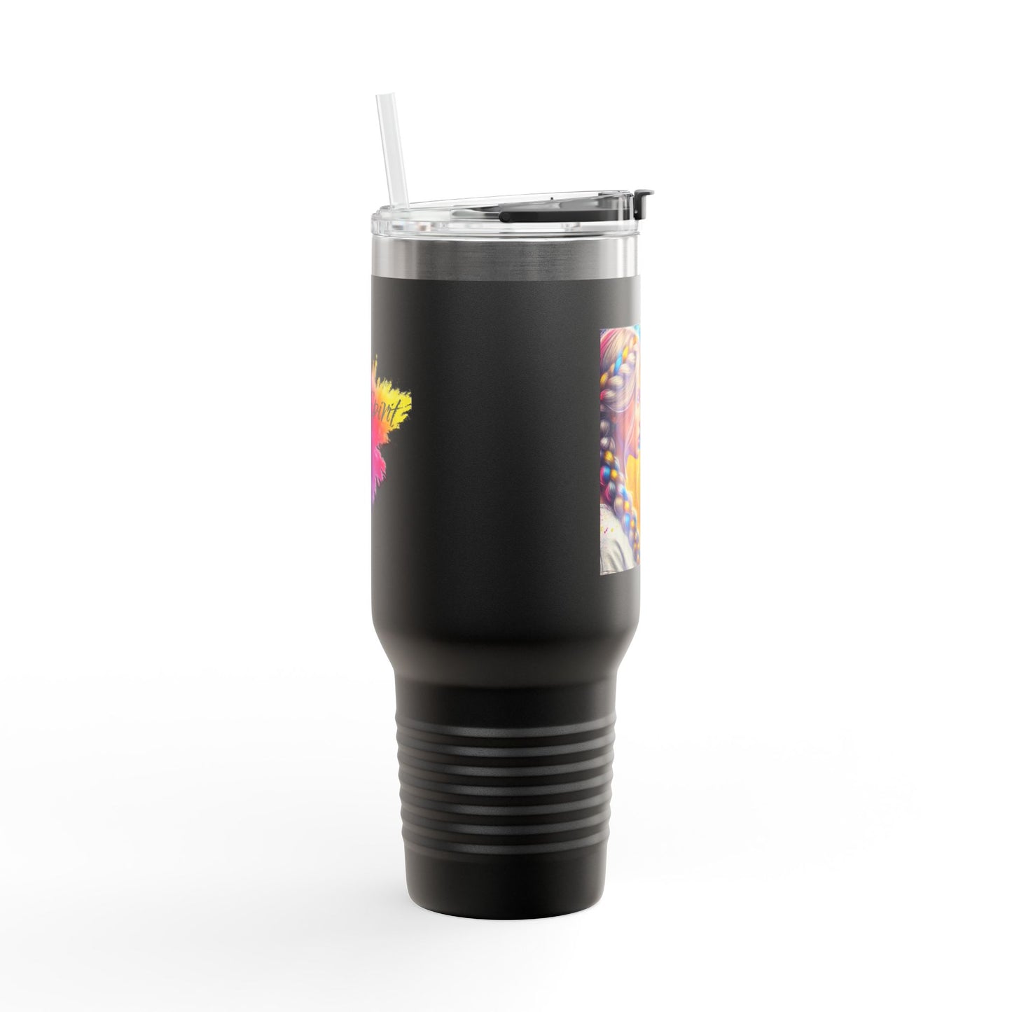 Ukrainian Wild Spirit  Girl Travel Mug, 40oz