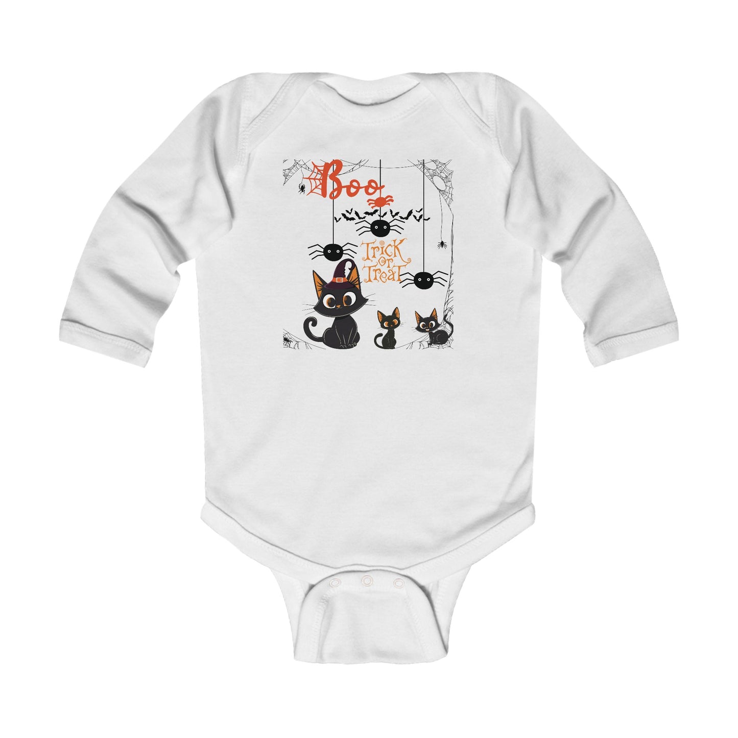 Baby Purr & Scare Long Sleeve Bodysuit