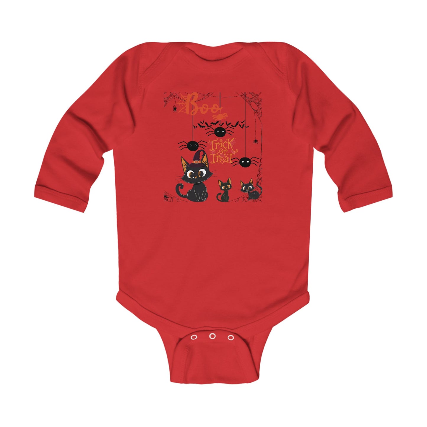 Baby Purr & Scare Long Sleeve Bodysuit