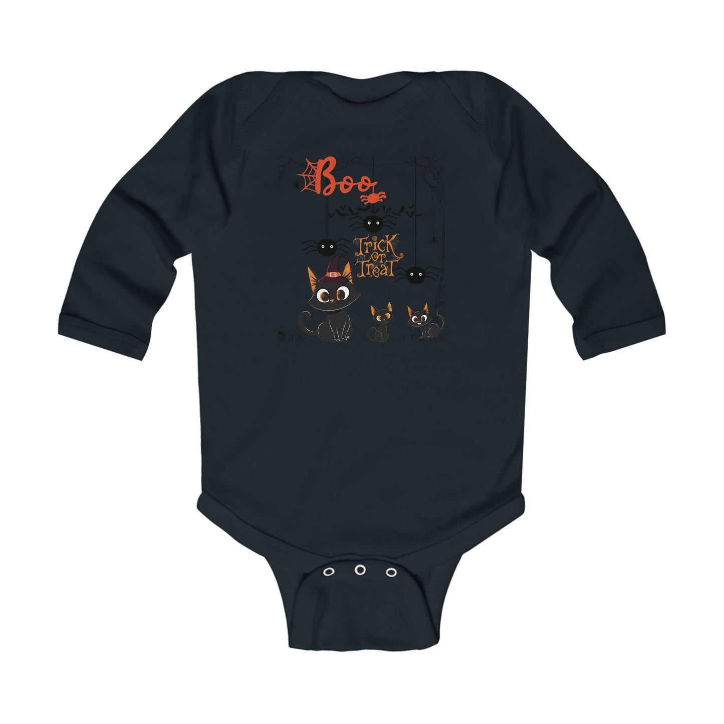 Baby Purr & Scare Long Sleeve Bodysuit