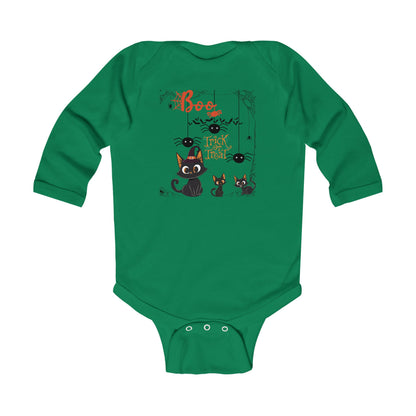 Baby Purr & Scare Long Sleeve Bodysuit