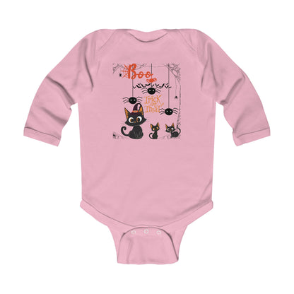 Baby Purr & Scare Long Sleeve Bodysuit