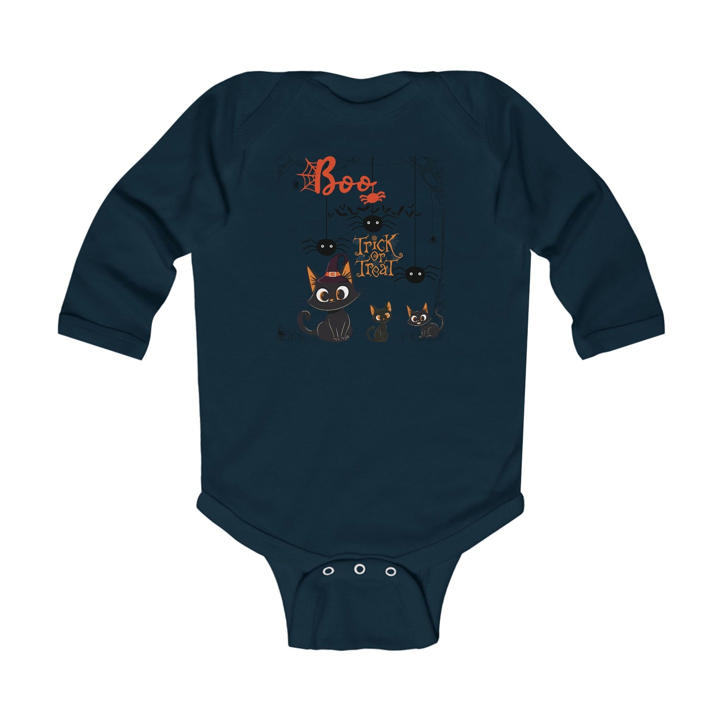 Baby Purr & Scare Long Sleeve Bodysuit