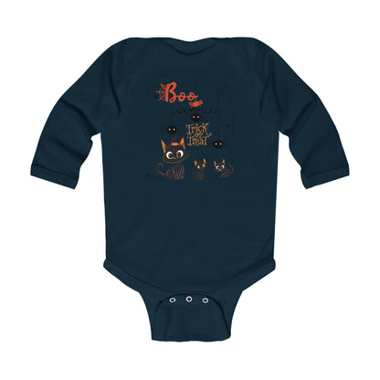 Baby Purr & Scare Long Sleeve Bodysuit