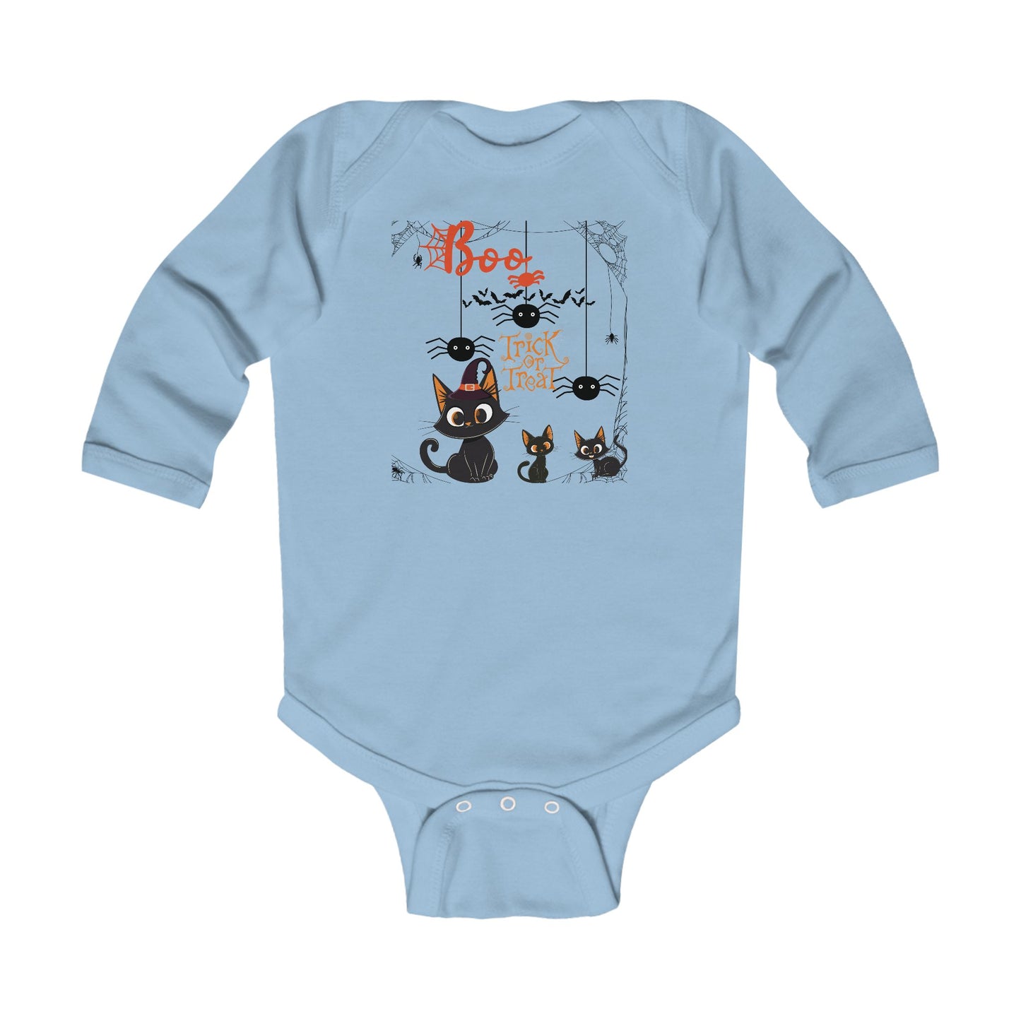 Baby Purr & Scare Long Sleeve Bodysuit