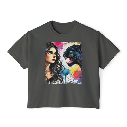 PERSONALIZE Still as the Huntress - Oversized Boxy Fit Graphic T-shirt