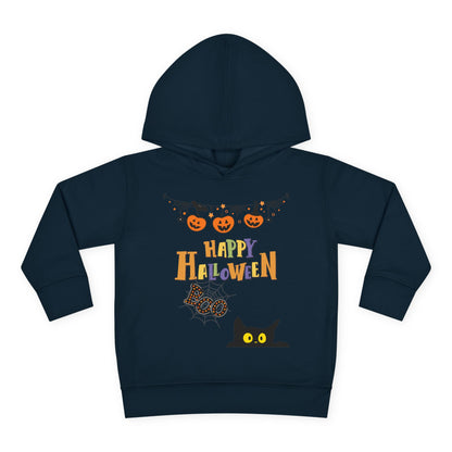 Toddler Black Cat & Pumpkin Patch Fleece Hoodie