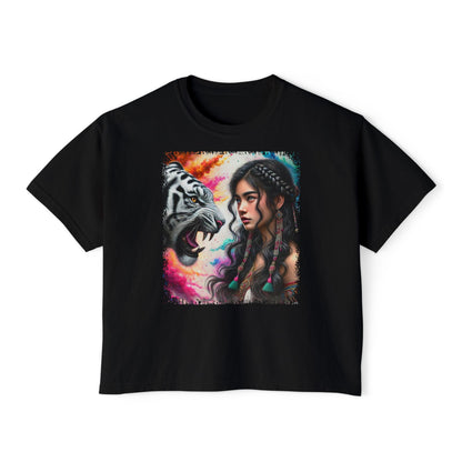 PERSONALIZE In the Face of Fire - Oversized Boxy Fit Graphic T-shirt
