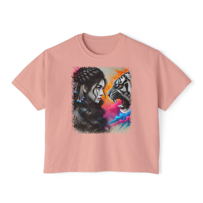 PERSONALIZE Tiger’s Mirror Oversized Boxy Fit Graphic T-shirt