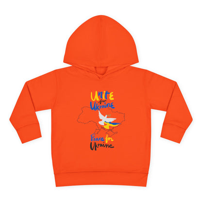 Toddler Peace for Ukraine Design Fleece Hoodie