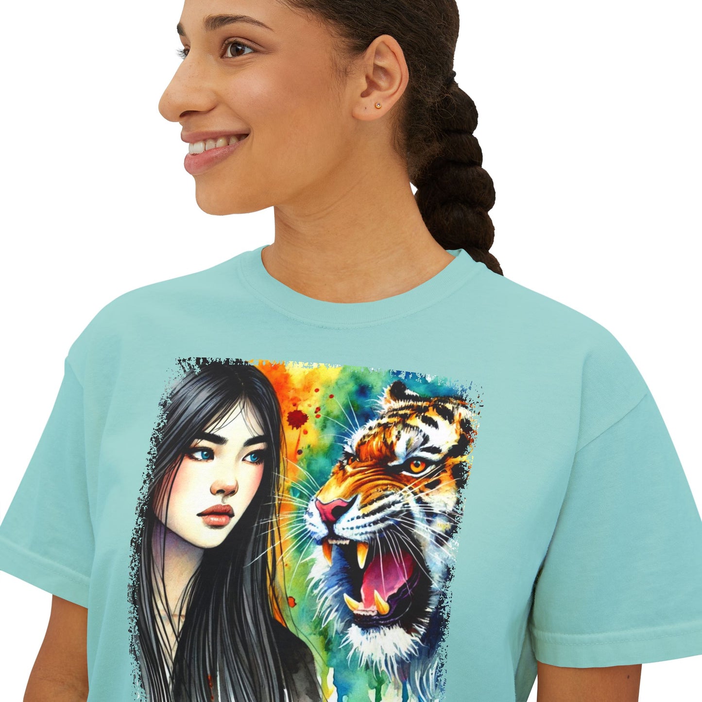 PERSONALIZE Whispers to the Wild - Oversized Boxy Fit Graphic T-shirt