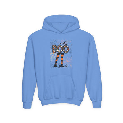 Kids Boo Crew Witch Feet Heavy Blend Cozy Hoodie