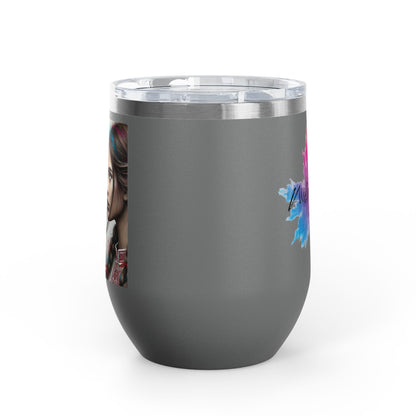 Ukrainian Wild Spirit Girl Travel Mug   Size 12oz