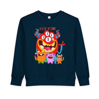 Toddler Hey You Monsters  Sweatshirt