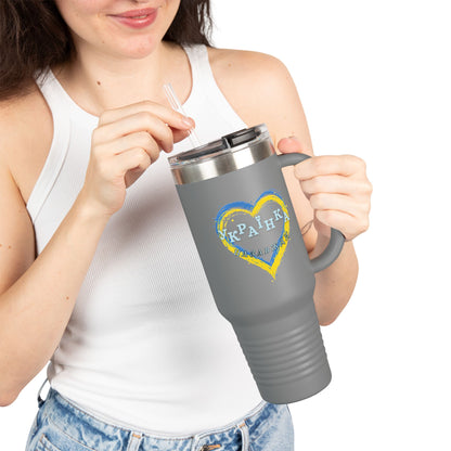 Ukrainian Girl Forever Insulated Travel Mug, 40oz