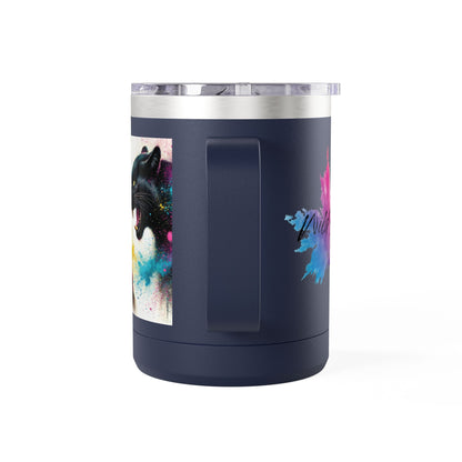 Ukrainian Wild Spirit Girl Mug Tumbler, 15oz