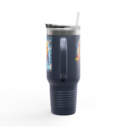 Lviv UA Vibrant Insulated Travel Mug, 40 oz