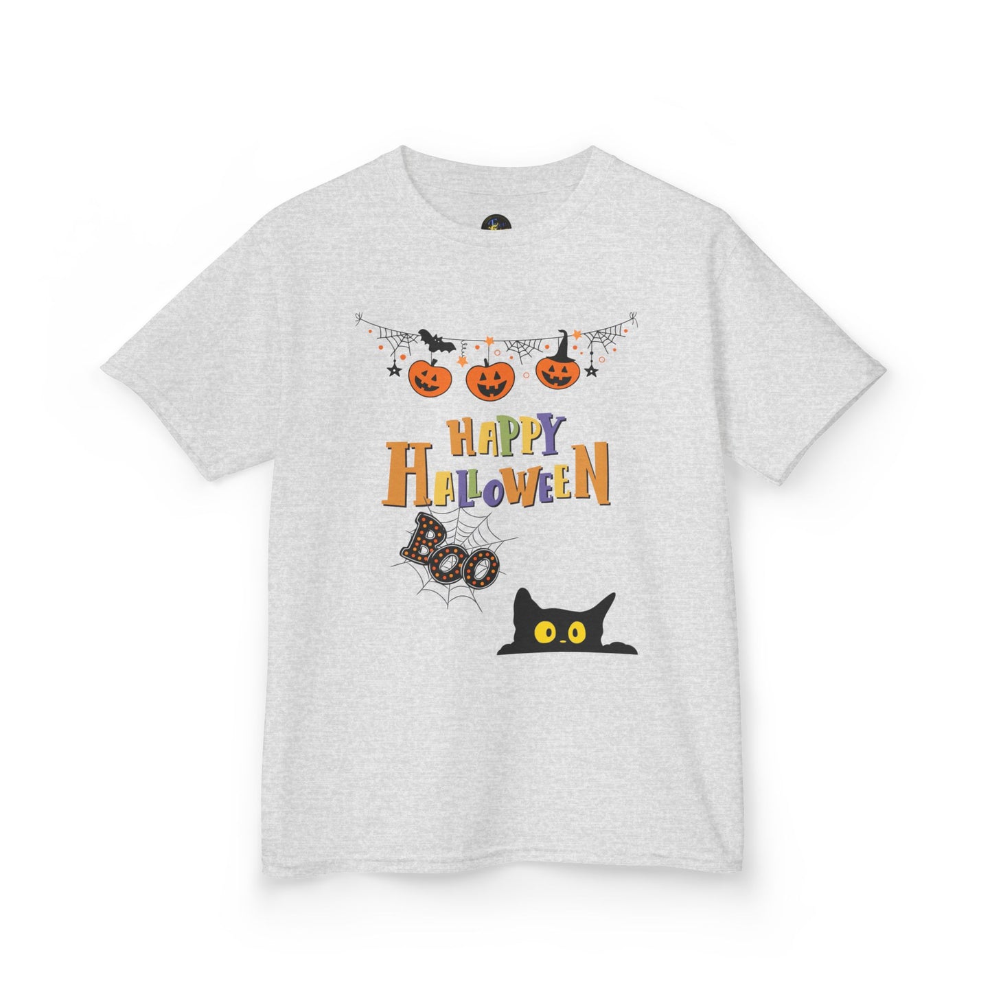 Kids Black Cat & Pumpkin Patch Tee