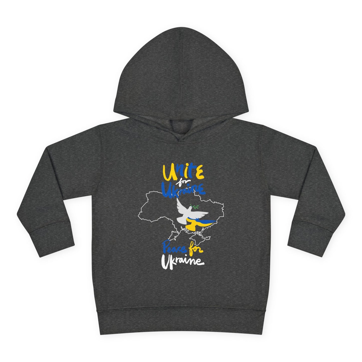 Toddler Peace for Ukraine Design Fleece Hoodie