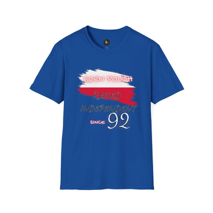 PERSONALIZE Born Polish Unisex Cotton T-Shirt - Independent Spirit Tee