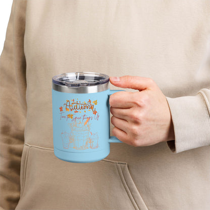 Autumn Coffee Mug Tumbler, 15oz