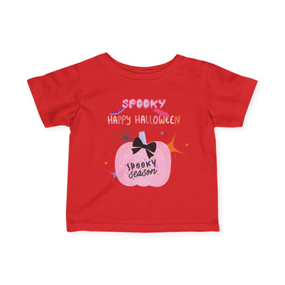 Baby Pretty in Pink Spooky Season Tee