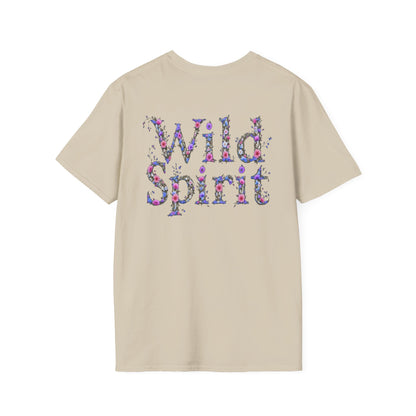 Wild Spirit Butterfly V-Neck Tee for Women