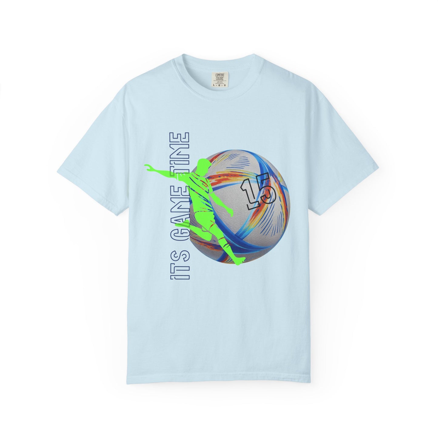 Personalize Unisex Soccer Blaze Control Garment-Dyed T-shirt
