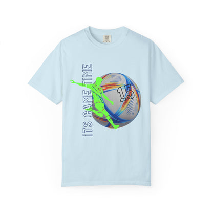 Personalize Unisex Soccer Blaze Control Garment-Dyed T-shirt