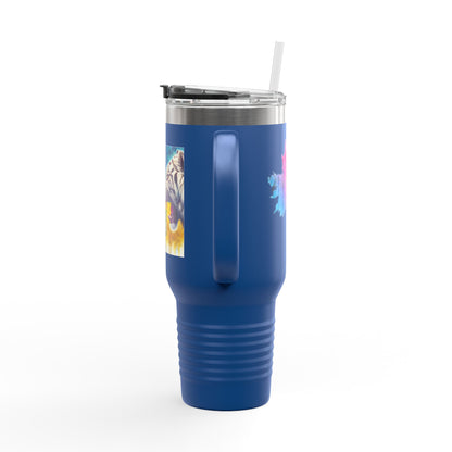 Ukrainian Wild Spirit  Girl Travel Mug, 40oz