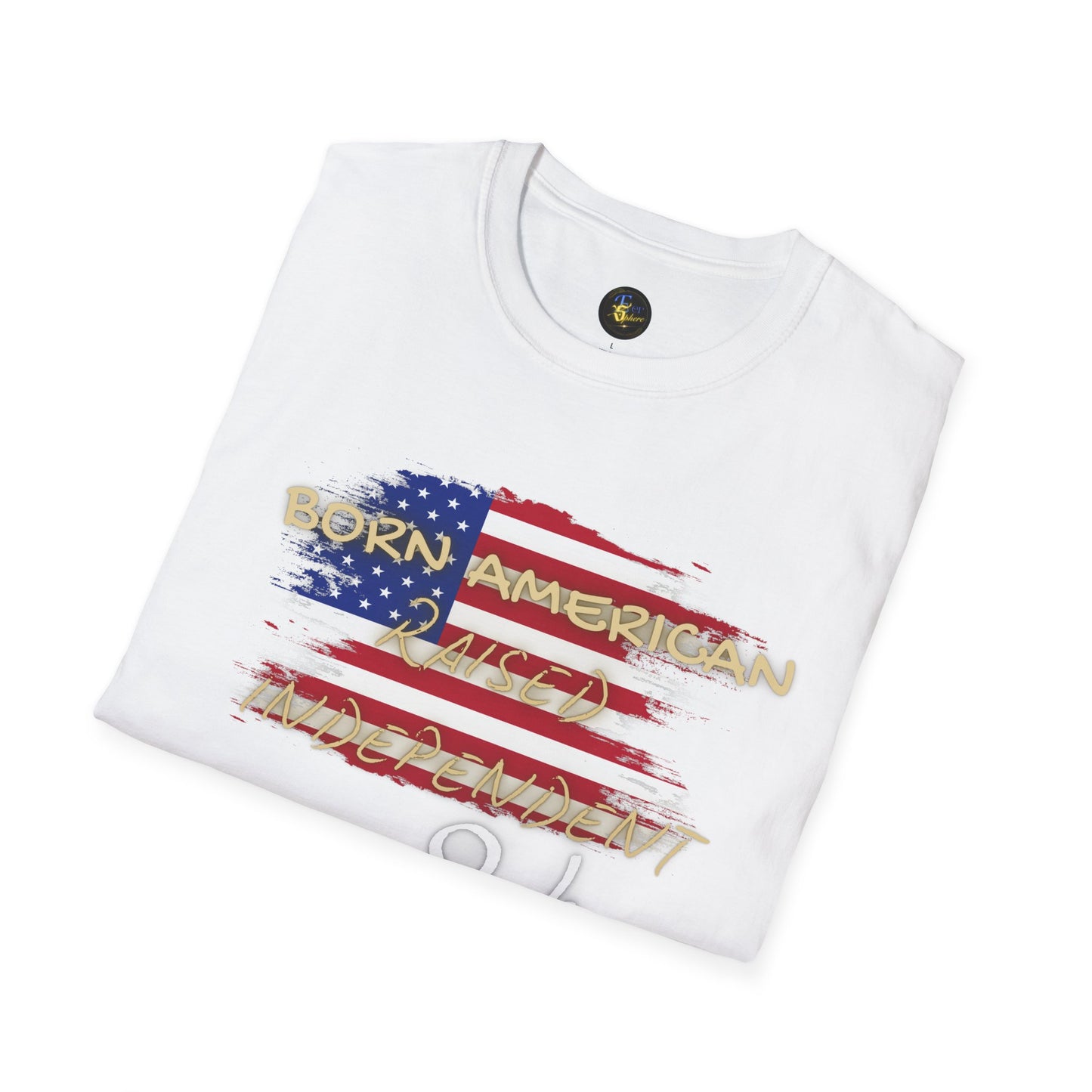 PERSONALIZE Born American Unisex Cotton T-Shirt - Independent Spirit Tee