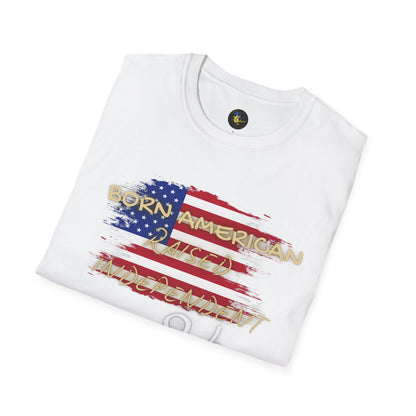 PERSONALIZE Born American Unisex Cotton T-Shirt - Independent Spirit Tee